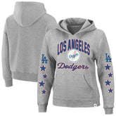 Los Angeles Dodgers Women's Plus Size Starry Eye Hoodie - Heather Gray | 47 brand