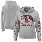 Boston Red Sox Women's Plus Size Starry Eye Hoodie - Heather Gray | 47 brand