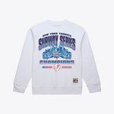 New York Yankees Subway Series Champions Crewneck Sweatshirt - White | Mitchell & Ness