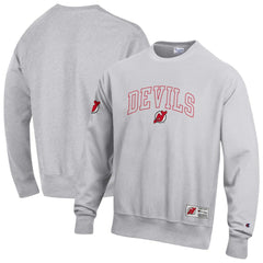 New Jersey Devils Champion Reverse Weave Fleece Sweatshirt Gray