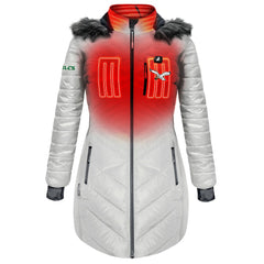 Philadelphia Eagles ActionHeat Women's 5V Battery Heated Long Puffer Full-Zip Hoodie Jacket - White discount