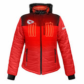 Kansas City Chiefs ActionHeat Women's 5V Battery Heated Insulated Puffer Full-Zip Jacket - Red/Black on sale