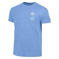 Texas Rangers Champion Vintage 3-Hit Tri-Blend T-Shirt - Light Blue