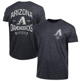Arizona Diamondbacks Champion Vintage 3-Hit Tri-Blend T-Shirt - Black