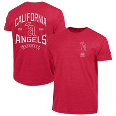 Los Angeles Angels Champion Vintage 3-Hit Tri-Blend T-Shirt - Red