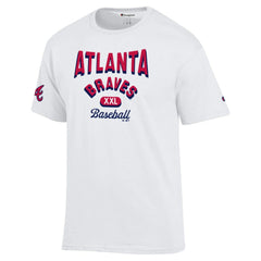 Atlanta Braves Champion 3-Hit Jersey T-Shirt - White