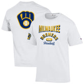 Milwaukee Brewers Champion 3-Hit Jersey T-Shirt - White