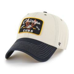 Chicago Cubs Keepsake Collection Clean Up Adjustable Hat - Natural/Black | 47 brand