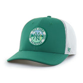 New York Yankees Elevated Greens Adjustable Trucker Hat - Kelly Green/White | 47 brand
