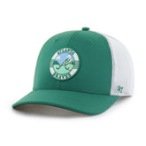 Atlanta Braves Elevated Greens Adjustable Trucker Hat - Kelly Green/White | 47 brand