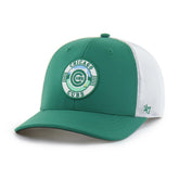 Chicago Cubs Elevated Greens Adjustable Trucker Hat - Kelly Green/White | 47 brand