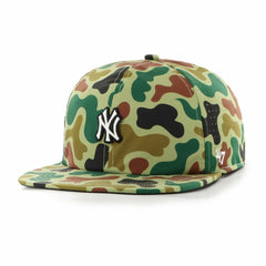 New York Yankees Elevated Greens Captain Adjustable Hat - Camo | 47 brand