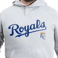 Kansas City Royals G-III Sports by Carl Banks Adaptive Lockup Fleece Hoodie - Gray