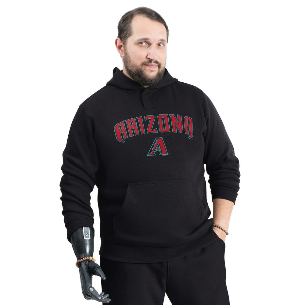 Arizona Diamondbacks G-III Sports by Carl Banks Adaptive Lockup Fleece Hoodie - Black