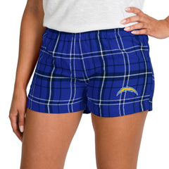 Los Angeles Chargers Concepts Sport Women's Ultimate Flannel Shorts - Royal/Black online
