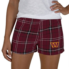Washington Commanders Concepts Sport Women's Ultimate Flannel Shorts - Burgundy/Black discount
