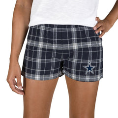 Dallas Cowboys Concepts Sport Women's Ultimate Flannel Shorts - Navy/Gray discount