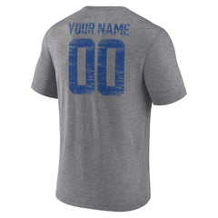 Buffalo Bills Heritage Custom Name & Number Tri-Blend T-Shirt - Gray cheap