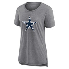 Dallas Cowboys Women's Heritage Custom Name & Number Tri-Blend T-Shirt - Gray discount