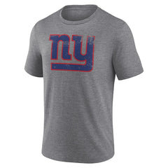 New York Giants Heritage Custom Name & Number Tri-Blend T-Shirt - Gray on sale