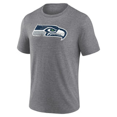 Seattle Seahawks Heritage Custom Name & Number Tri-Blend T-Shirt - Gray cheap