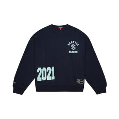 Seattle Kraken Mitchell & Ness Women's Vintage Crewneck Sweatshirt Deep Sea Blue