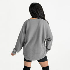 Seattle Seahawks Gameday Couture Women's Oversized Pure Motion Corded Sweatshirt - Gray discount