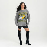 Green Bay Packers Gameday Couture Women's Oversized Sweet Victory Corded Sweatshirt - Gray for sale