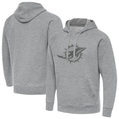 Miami Dolphins Antigua Victory Hoodie - Heather Gray for sale