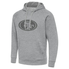 San Francisco 49ers Antigua Victory Hoodie - Heather Gray cheap