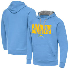 Los Angeles Chargers Antigua Victory Hoodie - Powder Blue discount