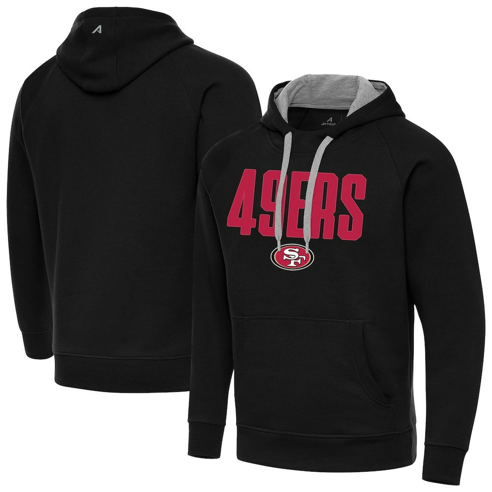 San Francisco 49ers Antigua Victory Hoodie - Black sale