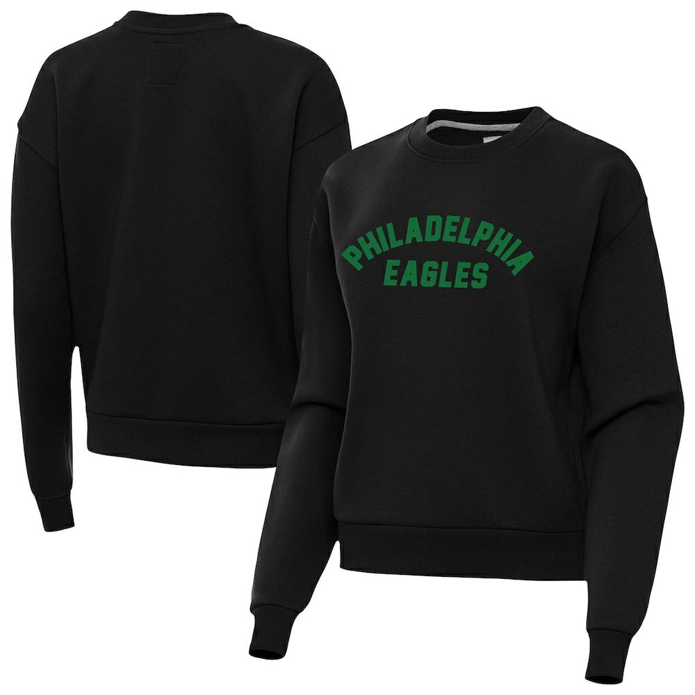 Philadelphia Eagles Antigua Women's Victory Sweatshirt - Black sale