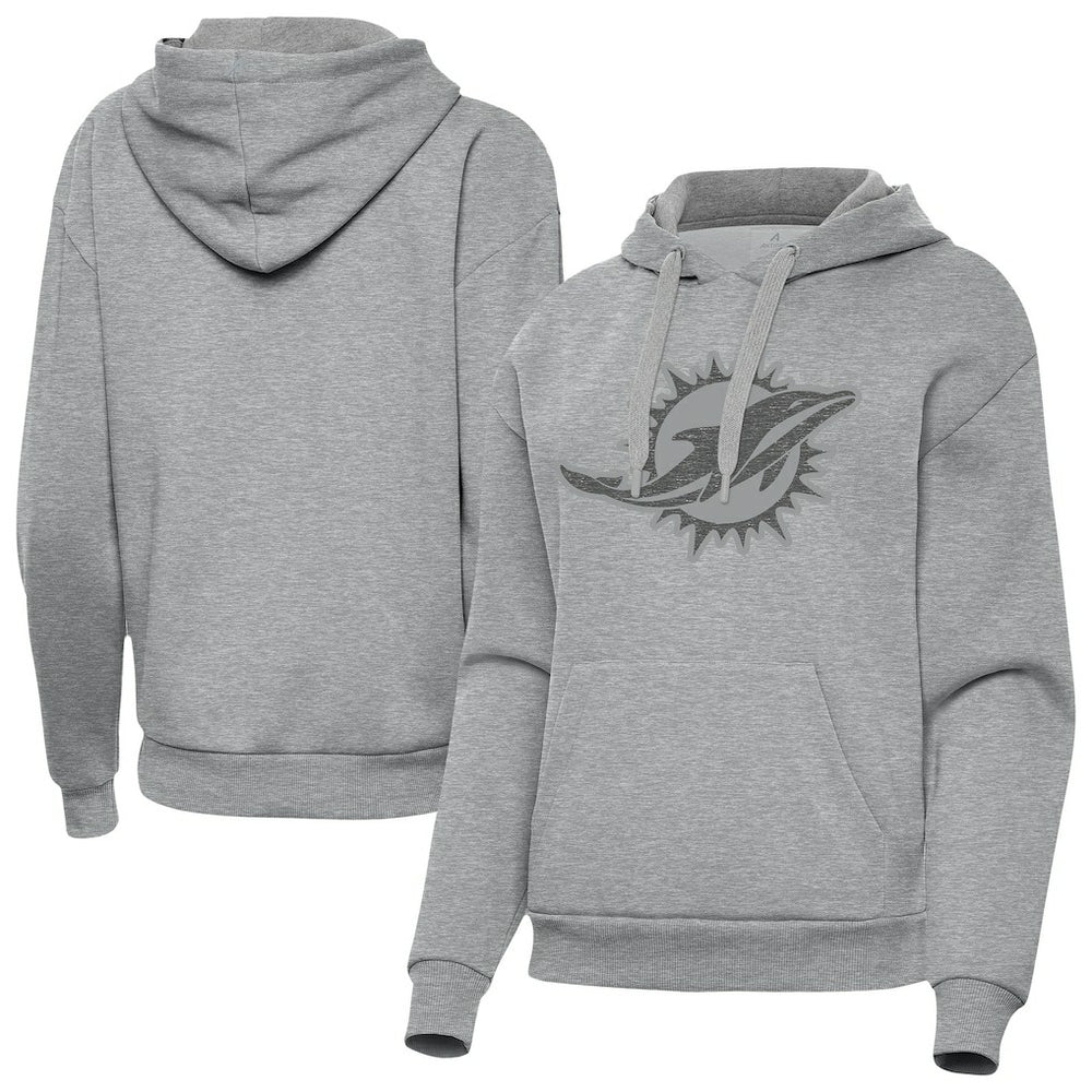 Miami Dolphins Antigua Women's Victory Hoodie - Heather Gray online