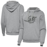 Miami Dolphins Antigua Women's Victory Hoodie - Heather Gray online