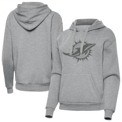 Miami Dolphins Antigua Women's Victory Hoodie - Heather Gray online