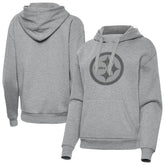 Pittsburgh Steelers Antigua Women's Victory Hoodie - Heather Gray on sale