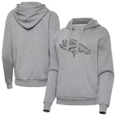 Denver Broncos Antigua Women's Victory Hoodie - Heather Gray discount