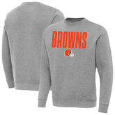 Cleveland Browns Antigua Victory Sweatshirt - Heather Gray discount