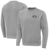 San Francisco 49ers Antigua Victory Sweatshirt - Heather Gray on sale