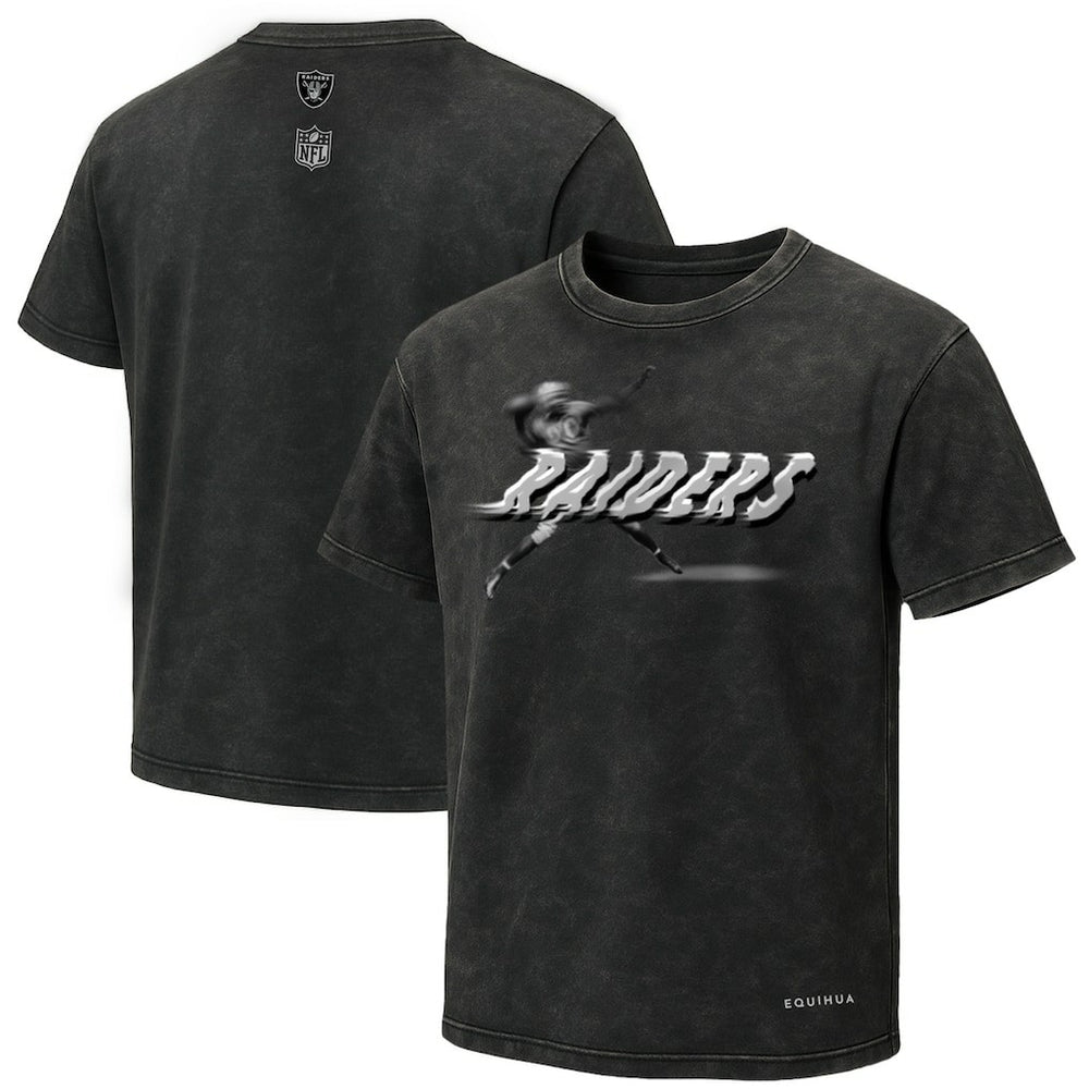 Las Vegas Raiders EQUIHUA Retro T-Shirt - Black on sale