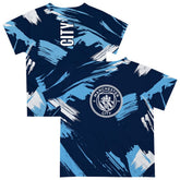 Manchester City Vive La Fete Youth Paint Brush T-Shirt - Navy discount