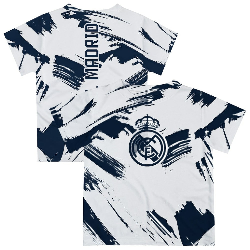Real Madrid Vive La Fete Youth Paint Brush T-Shirt - White shop