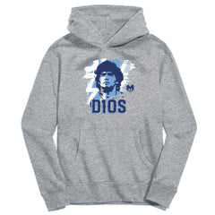 Diego Maradona Argentina National Team Vive La Fete Youth D10S Pullover Hoodie - Gray cheap