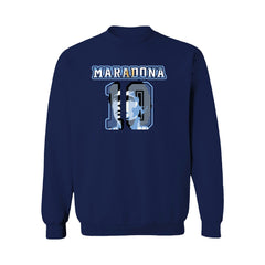 Diego Maradona Argentina National Team Vive La Fete Women's Name & Number Sweatshirt - Navy online