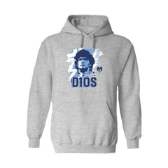 Diego Maradona Argentina National Team Vive La Fete Women's D10S Pullover Hoodie - Gray cheap