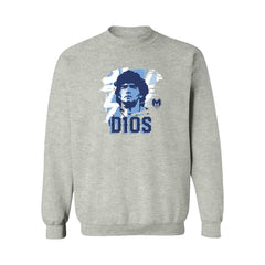 Diego Maradona Argentina National Team Vive La Fete D10S Sweatshirt - Gray shop