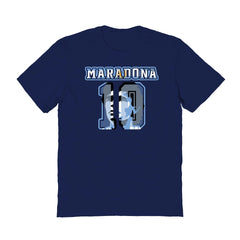 Diego Maradona Argentina National Team Vive La Fete Name & Number T-Shirt - Navy outlet