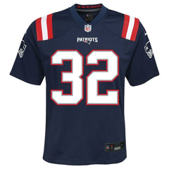 TreVeyon Henderson New England Patriots Youth Team Game Jersey - Navy | Nike for sale