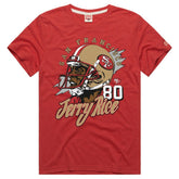 Jerry Rice San Francisco 49ers Homage Unisex Retired Player Classic Caricature T-Shirt - Scarlet discount